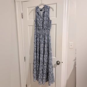 Blue Floral Maxi Dress